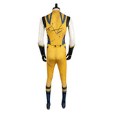 Movie Deadpool & Wolverine (2024)Wolverine Yellow Sleeveless Jumpsuit Outfits Cosplay Costume Halloween Carnival Suit